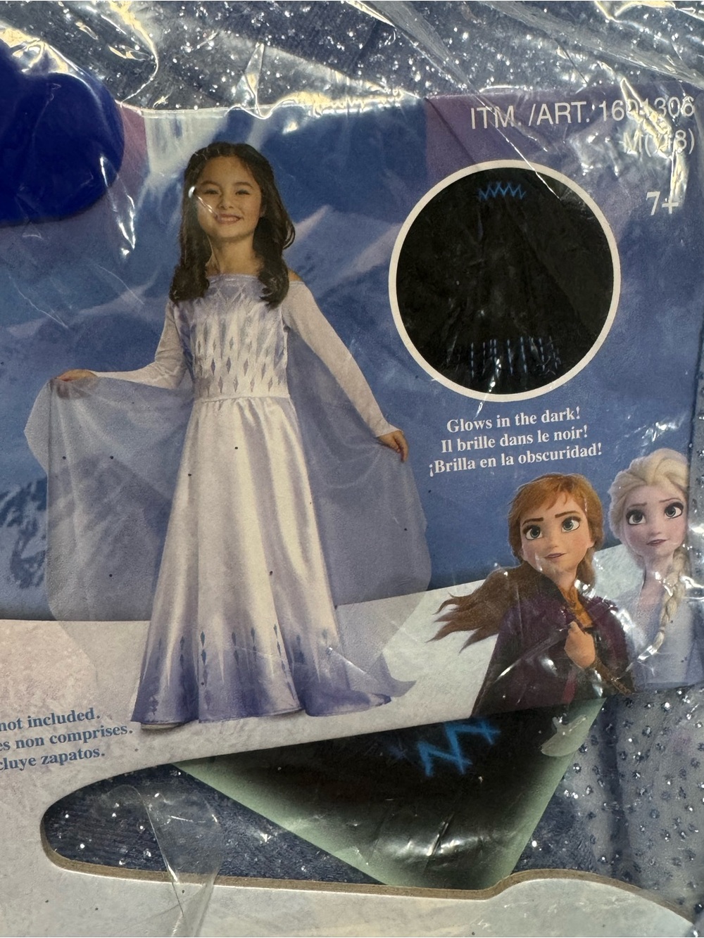 Disguise Disney Princess Snow
Queen Elsa Glow  Costume New 7-8